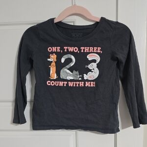 The Children's Place Gray Graphic Kids Shirt